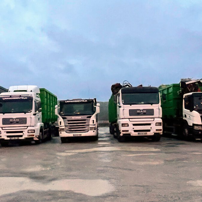 Frota Linhambiente de veículos de gestão de resíduos